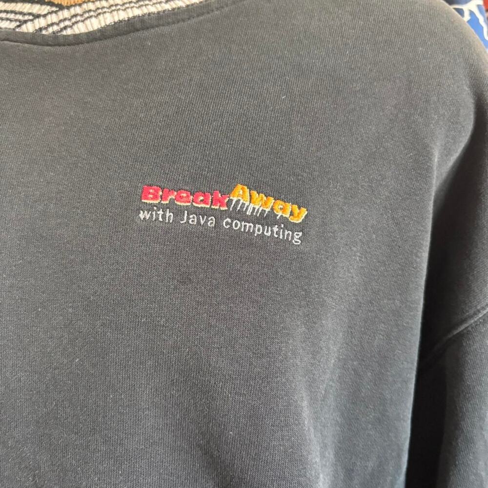 Vintage 1990s java computers crewneck - image 3